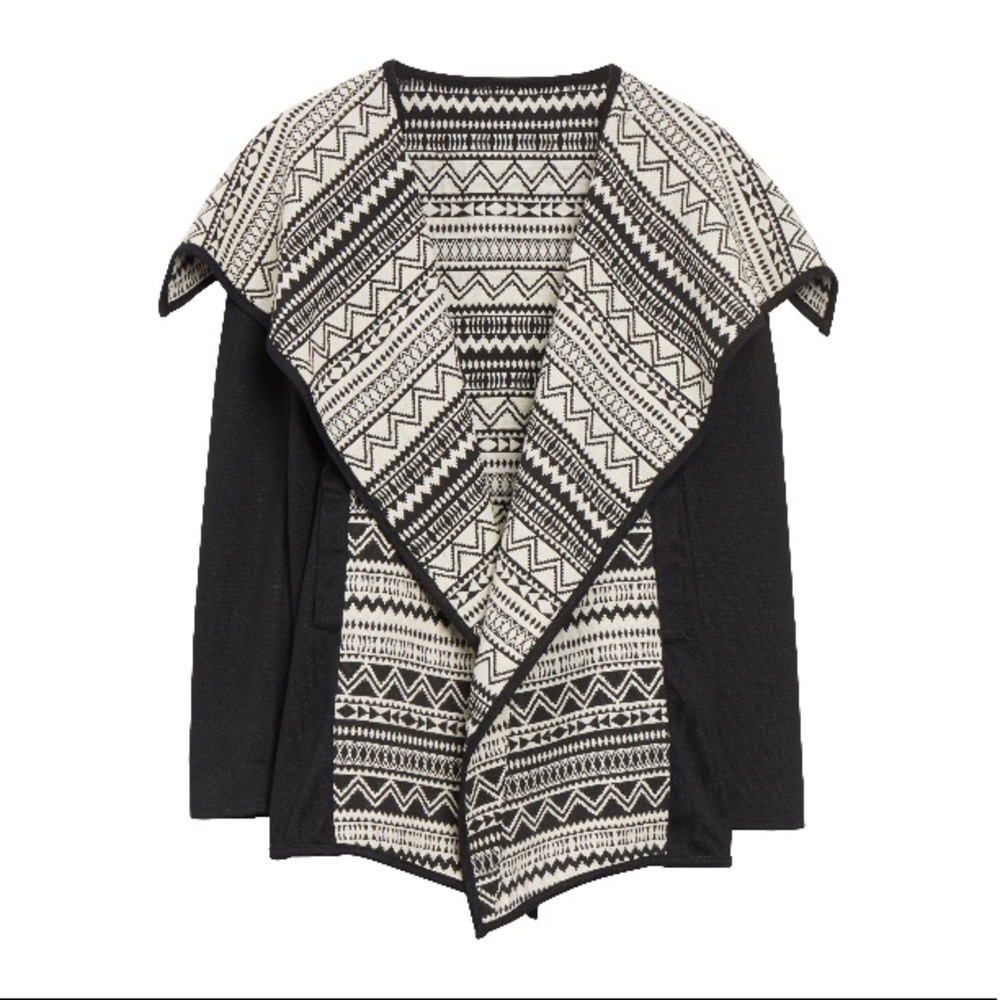 Drape open jacket